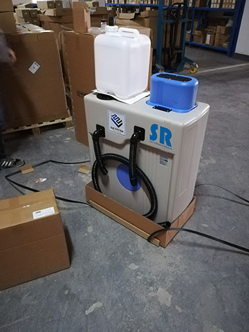 SR空壓系統(tǒng)油水分離器拆箱驗貨 SR空壓系統(tǒng)油水分離器拆箱驗貨