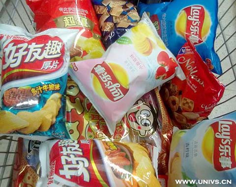 充氮包裝的薯片 充氮包裝的薯片