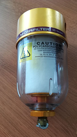 10barg SR微型壓縮空氣過濾器MicraGold產(chǎn)品實(shí)圖